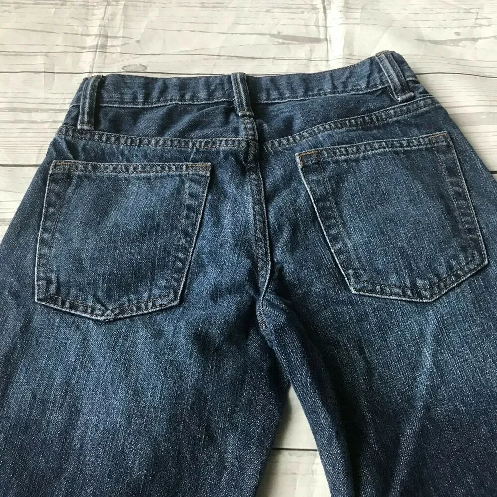 Gap Kids Boys Jeans Loose Fit Dark Wash Blue Sz 8